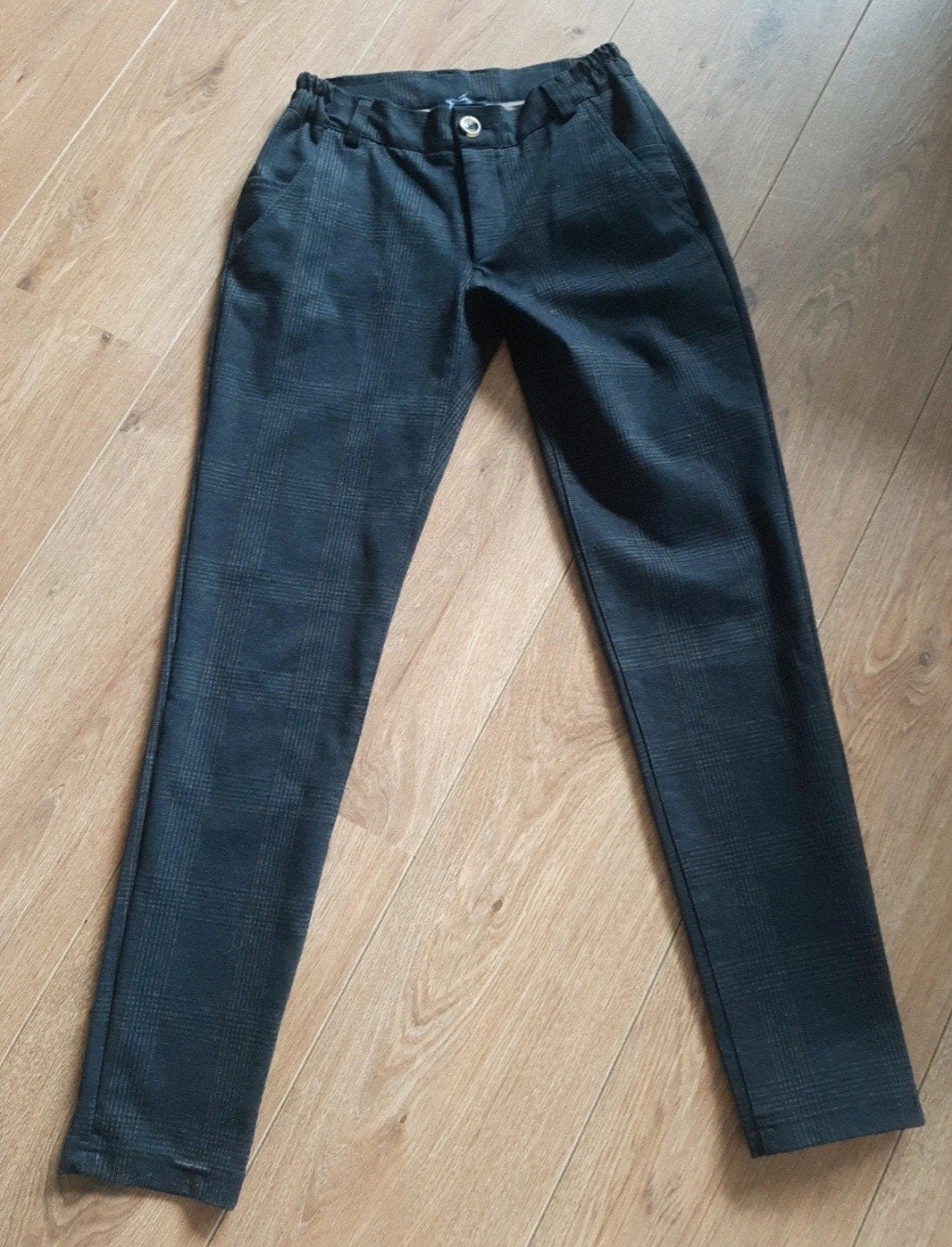 Prachtige ruitbroek Portlavande 152, Kinderen en Baby's, Broek, Ophalen of Verzenden, Zo goed als nieuw, Jongen