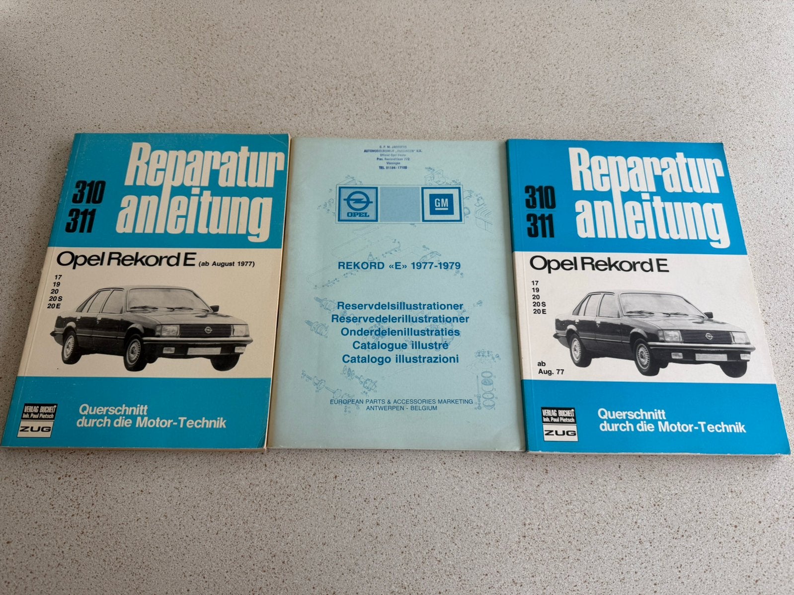 Opel Rekord E - handleidingen - 3x, Ophalen of Verzenden