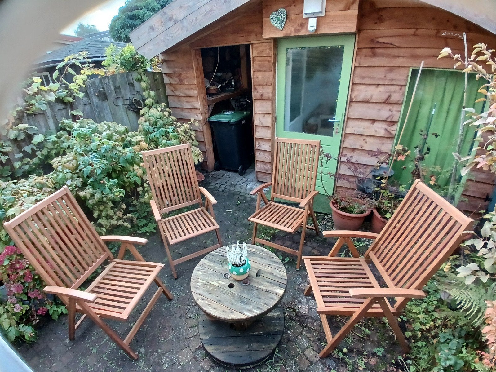 Splinternieuwe set Jutlandia Teakhouten Tuinstoelen, Tuin en Terras, Ophalen, Nieuw, Teakhout, Inklapbaar