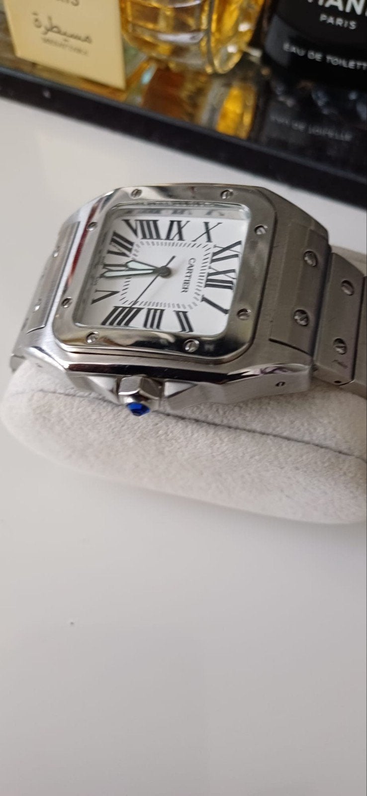 Een op een Cartier horloge, Ophalen of Verzenden, Zwart, Android