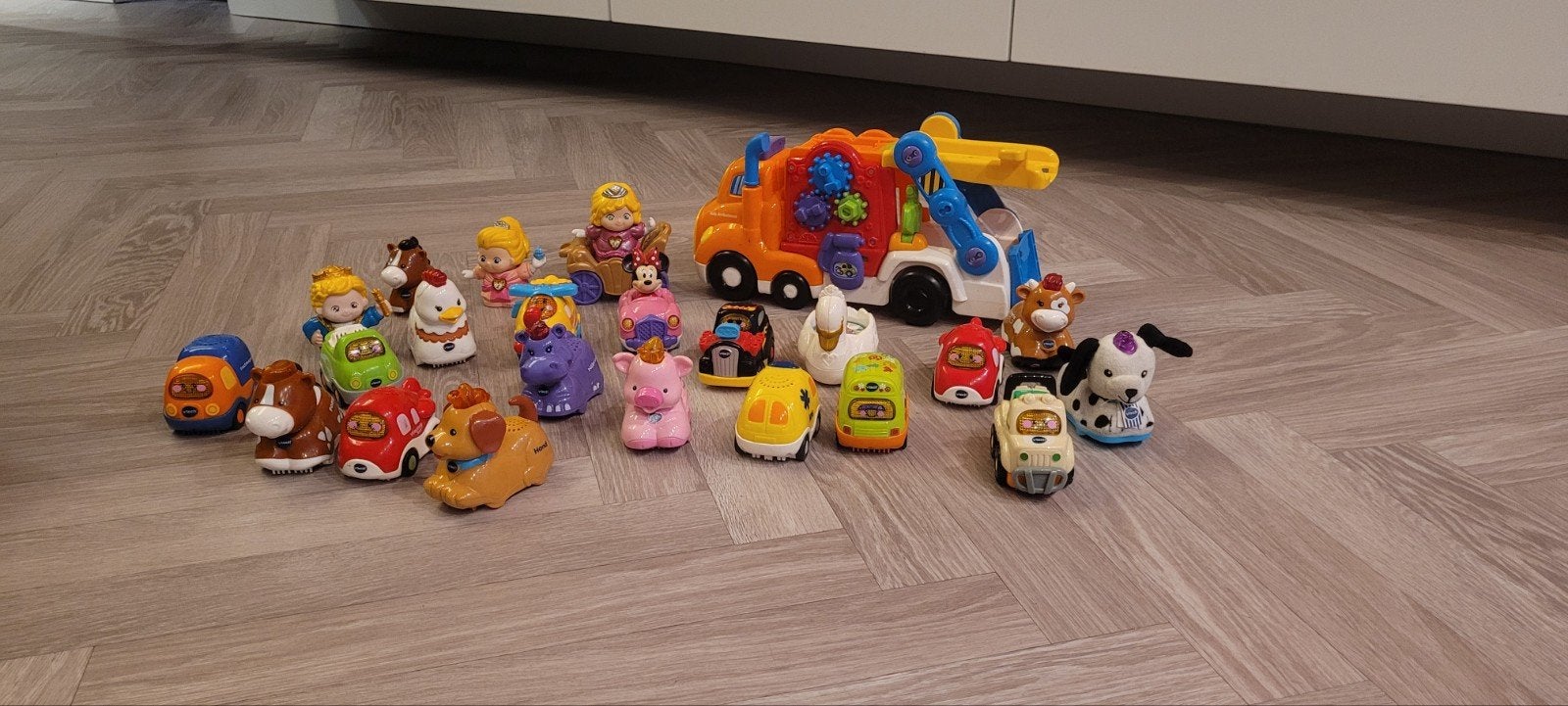 Grote set VTech Toet Toet Auto's en Zoef Zoef Dieren, Ophalen of Verzenden, Gebruikt, Overige typen, Met geluid