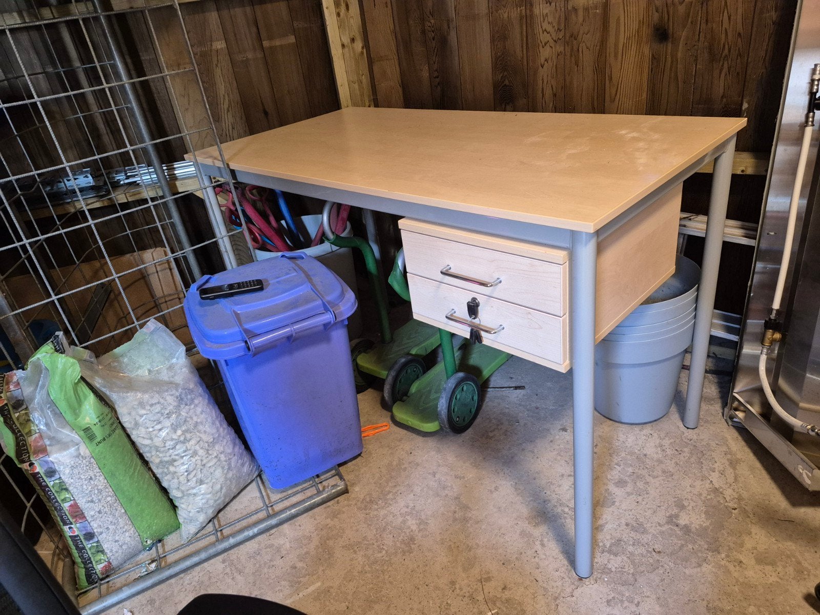 bureau beuken, Ophalen, Gebruikt