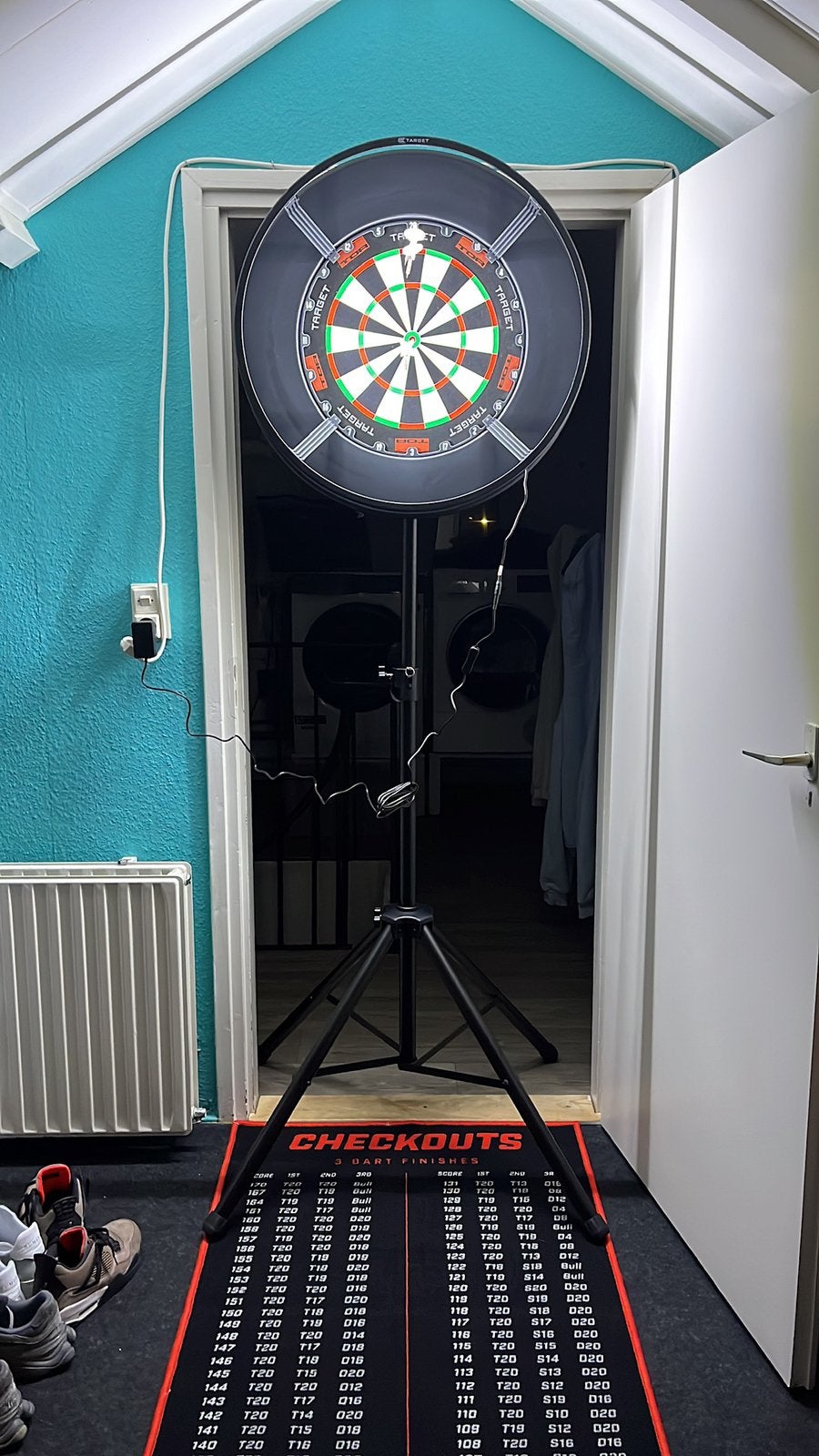 Darts Setup, Sport en Fitness, Darts, Ophalen, Zo goed als nieuw, Dartbord