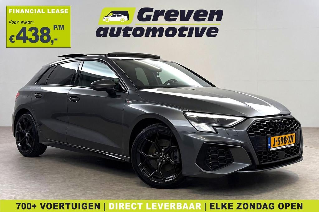 Audi A3 30 TFSI S-line Black optic | Pano | Virtual | Carpla, Gebruikt, Euro 6, Bedrijf, 999 cc