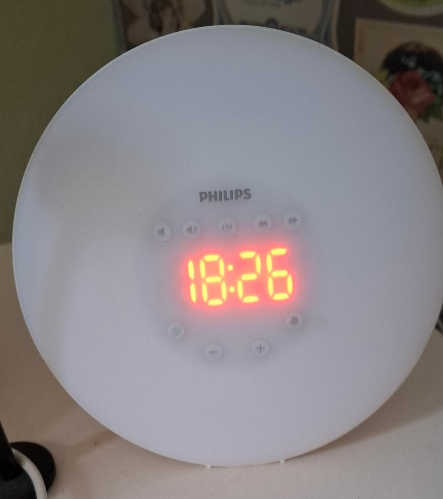 Philips wake up lamp HF3506, Ophalen of Verzenden, Gebruikt, Digitaal