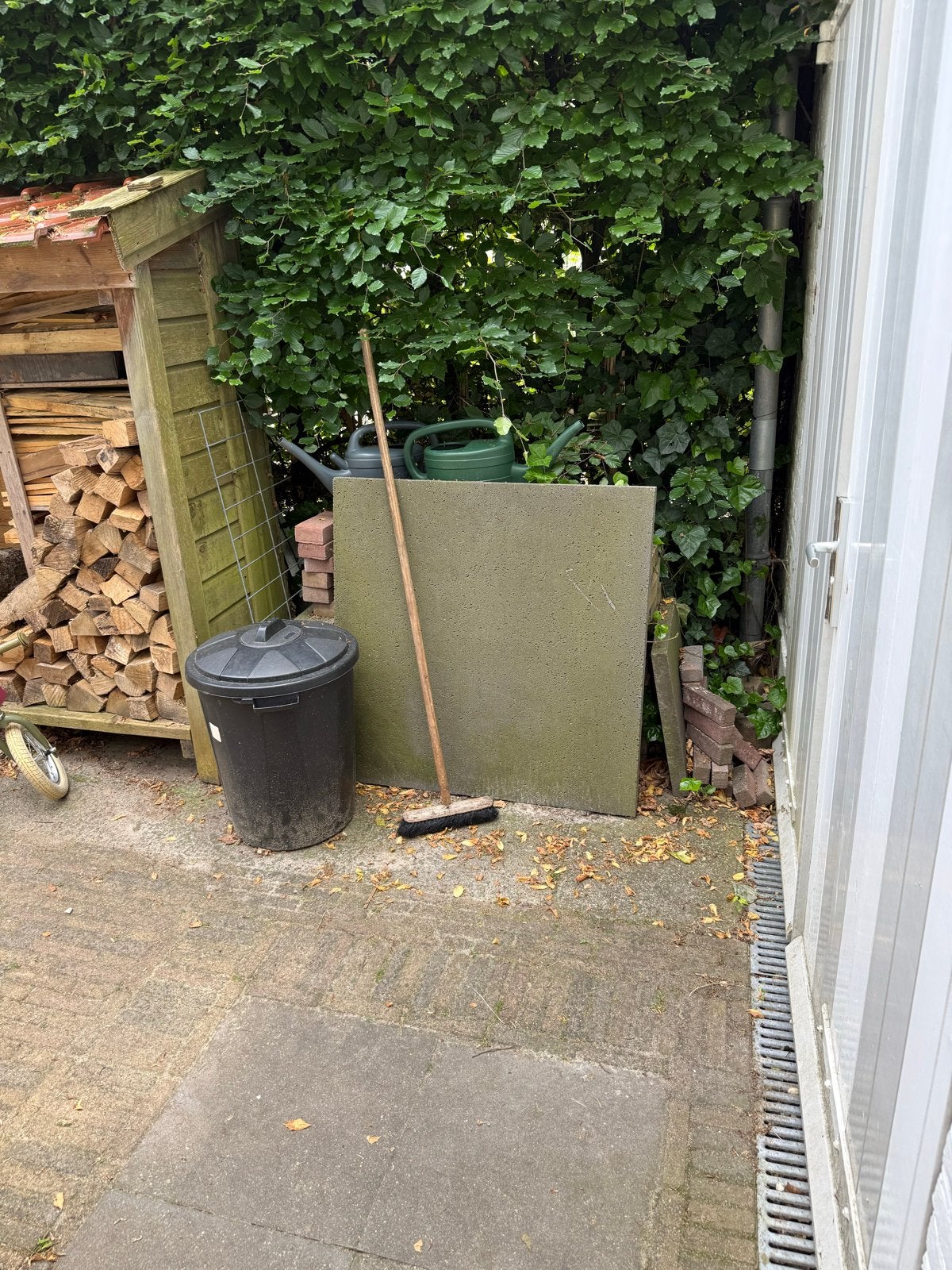 Terastegel 1m bij 1m en 5 cm dik., Tuin en Terras, Tegels en Klinkers, Ophalen, Rubber, Minder dan 5 m², Overige typen