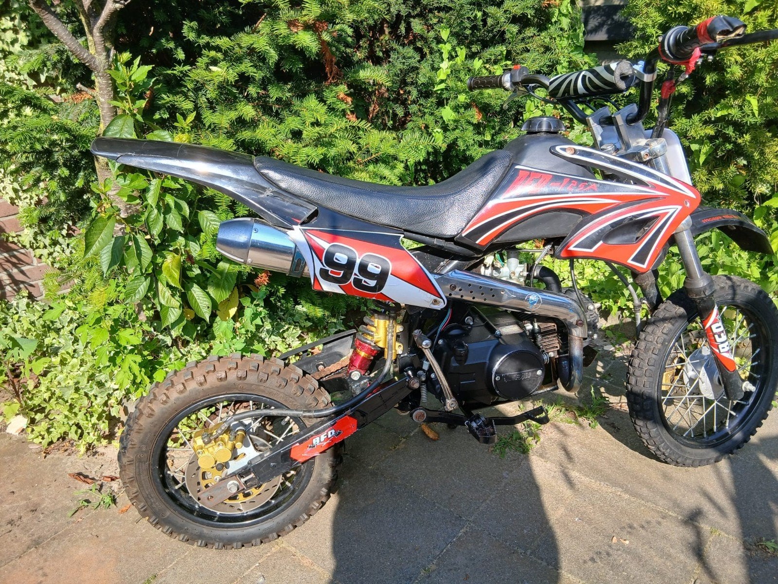 Pitbike 125cc schakel, Ophalen