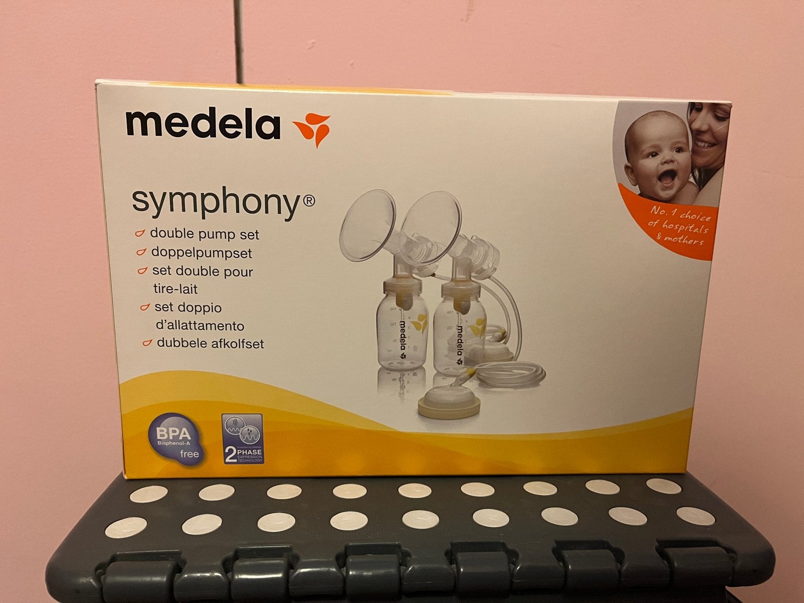 Medela Symphony Dubbele Afkolfset - Nieuw in doos, Ophalen of Verzenden, Zo goed als nieuw