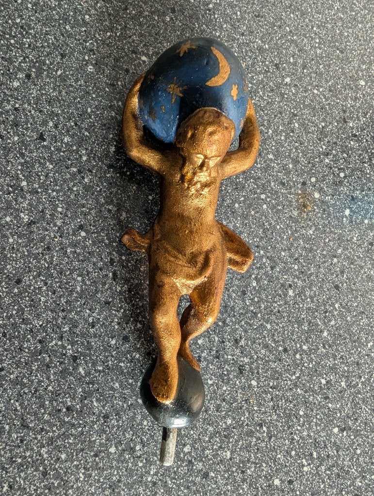 atlas figuur voor een klok, Antiek en Kunst, Antiek | Klokken, Ophalen of Verzenden
