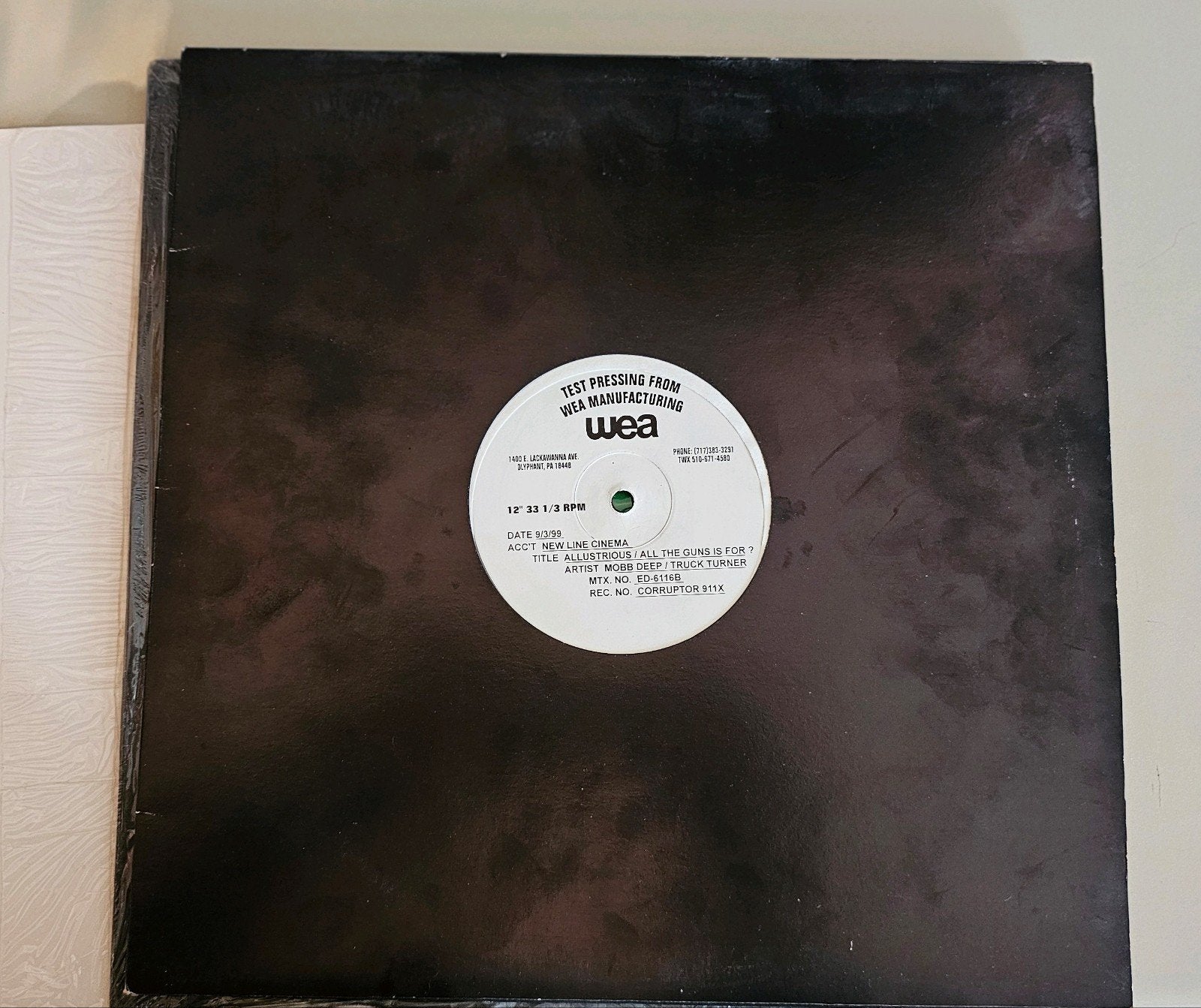 Test Pressing Hiphop 12" Single Mobb deep- The Corruptor (19, Ophalen of Verzenden, Zo goed als nieuw