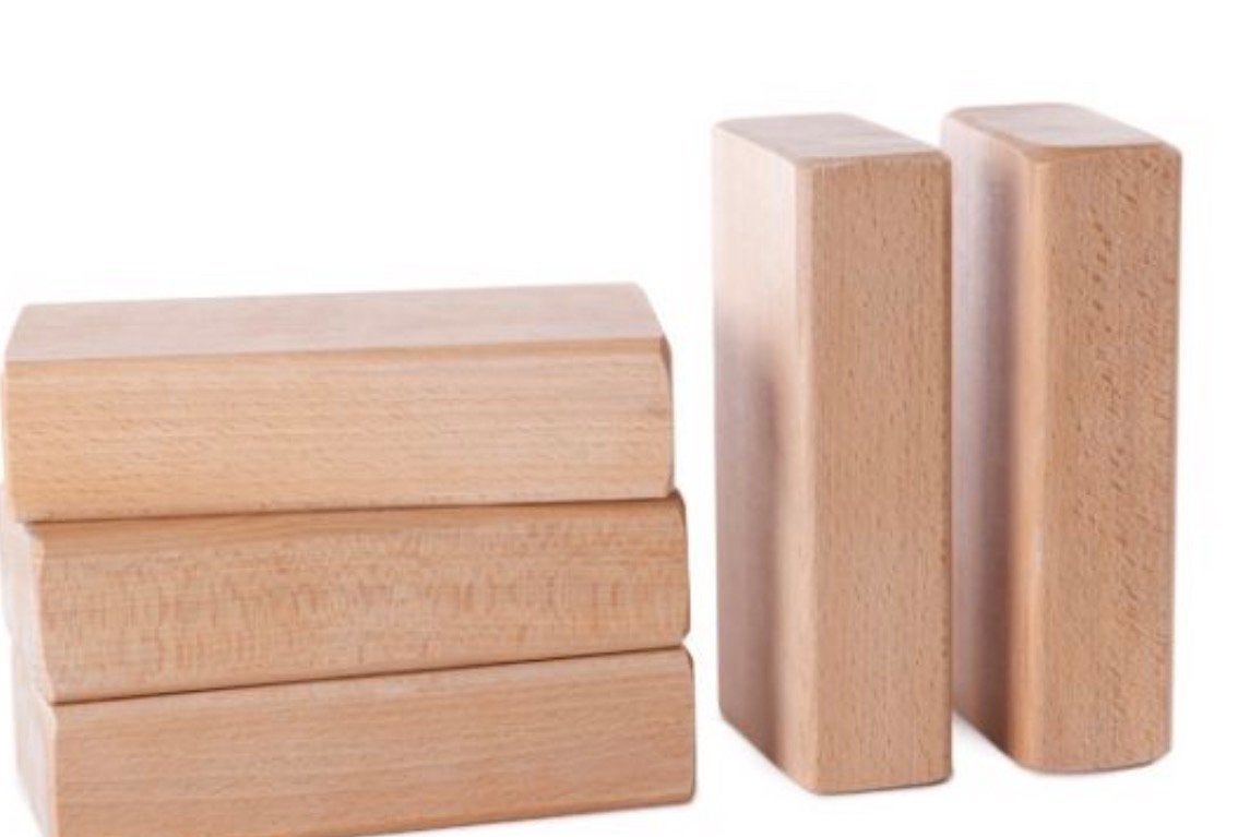 Houten blokken, Ophalen, Gebruikt, Drie, Rood