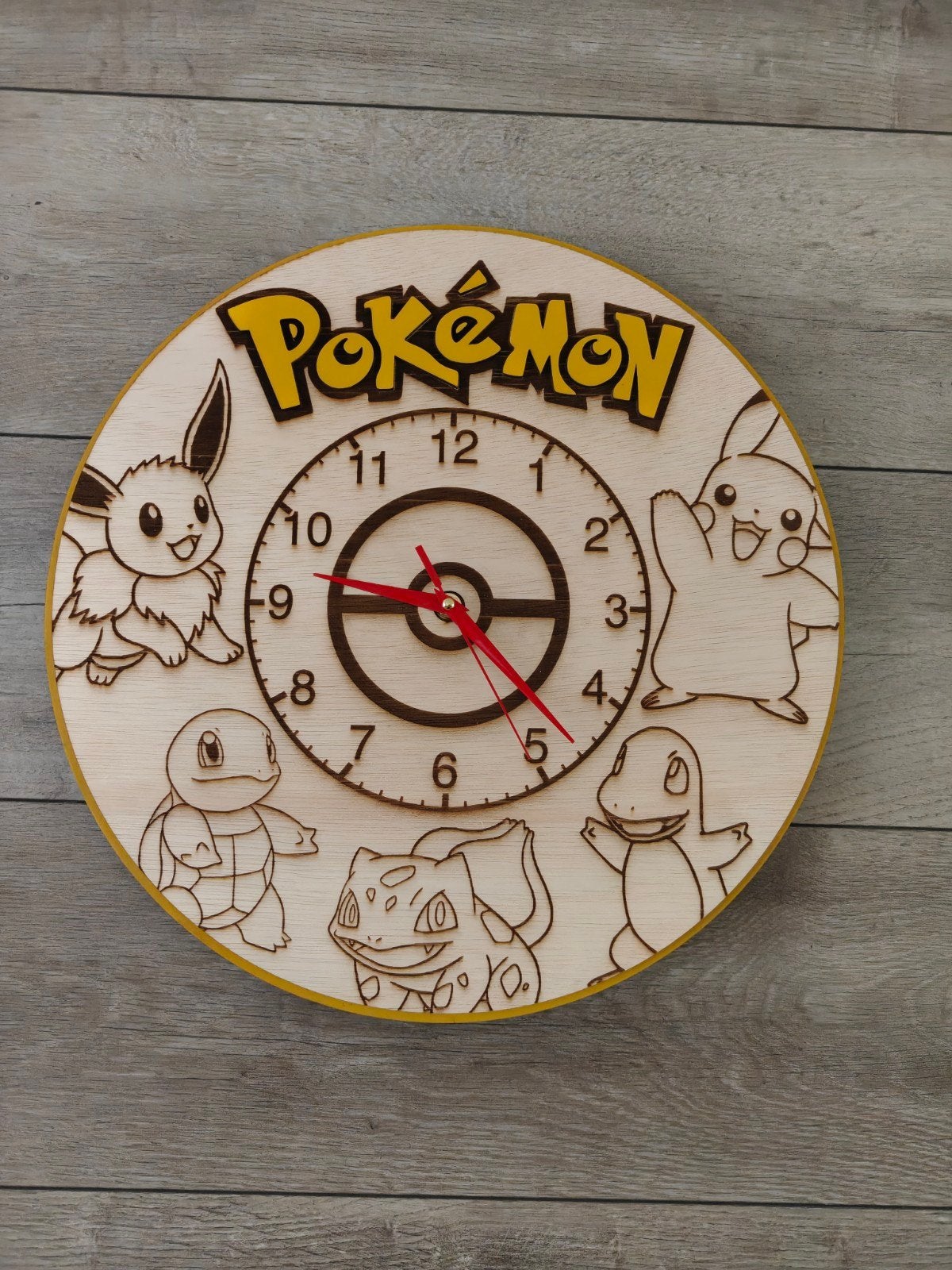 Pokémon Wandklok – Keuze uit 2 Unieke Designs!, Ophalen of Verzenden, Nieuw, Overige typen