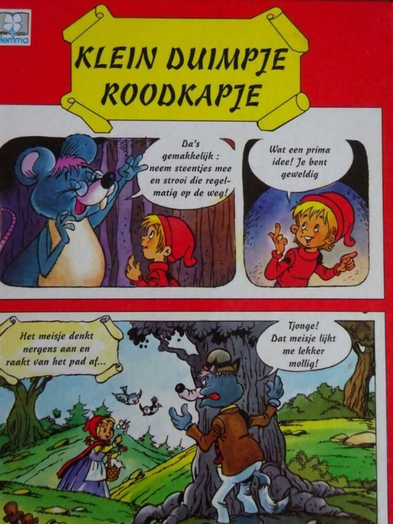 Klein Duimpje / Roodkapje( Stripboek) "", Ophalen of Verzenden, Zo goed als nieuw