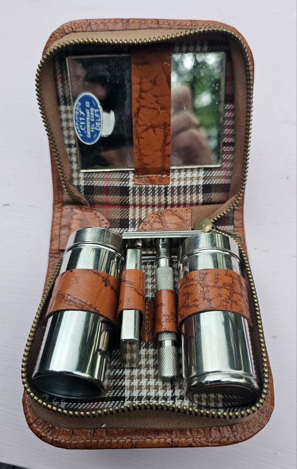Vintage reis scheerset, Ophalen of Verzenden, Zo goed als nieuw, Gehele gezicht