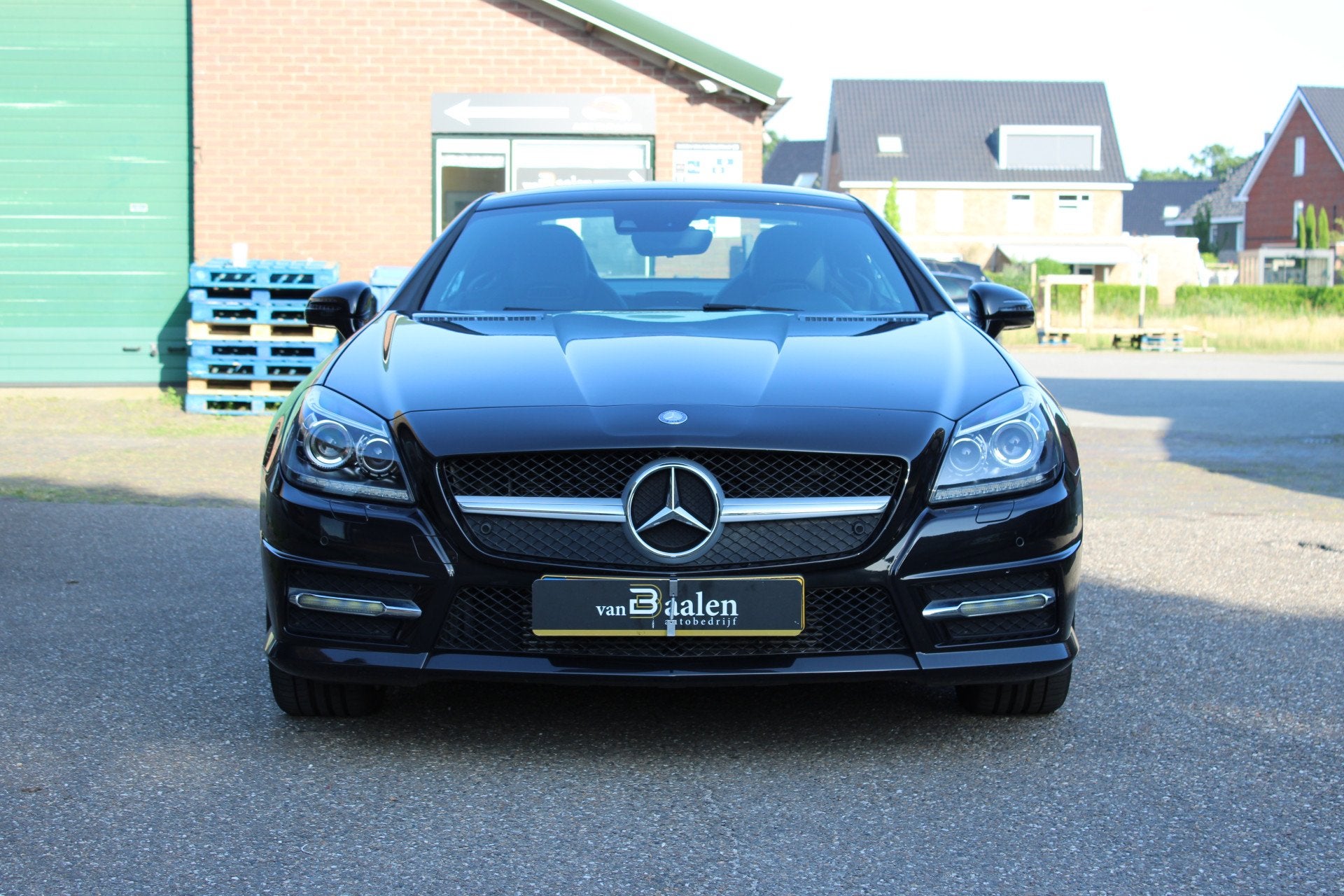 Mercedes-Benz SLK 200 AMG STYLE PANO DAK ORG NL NAVI LEER AI, Auto's, Automaat, Gebruikt, 4 cilinders, Cabriolet