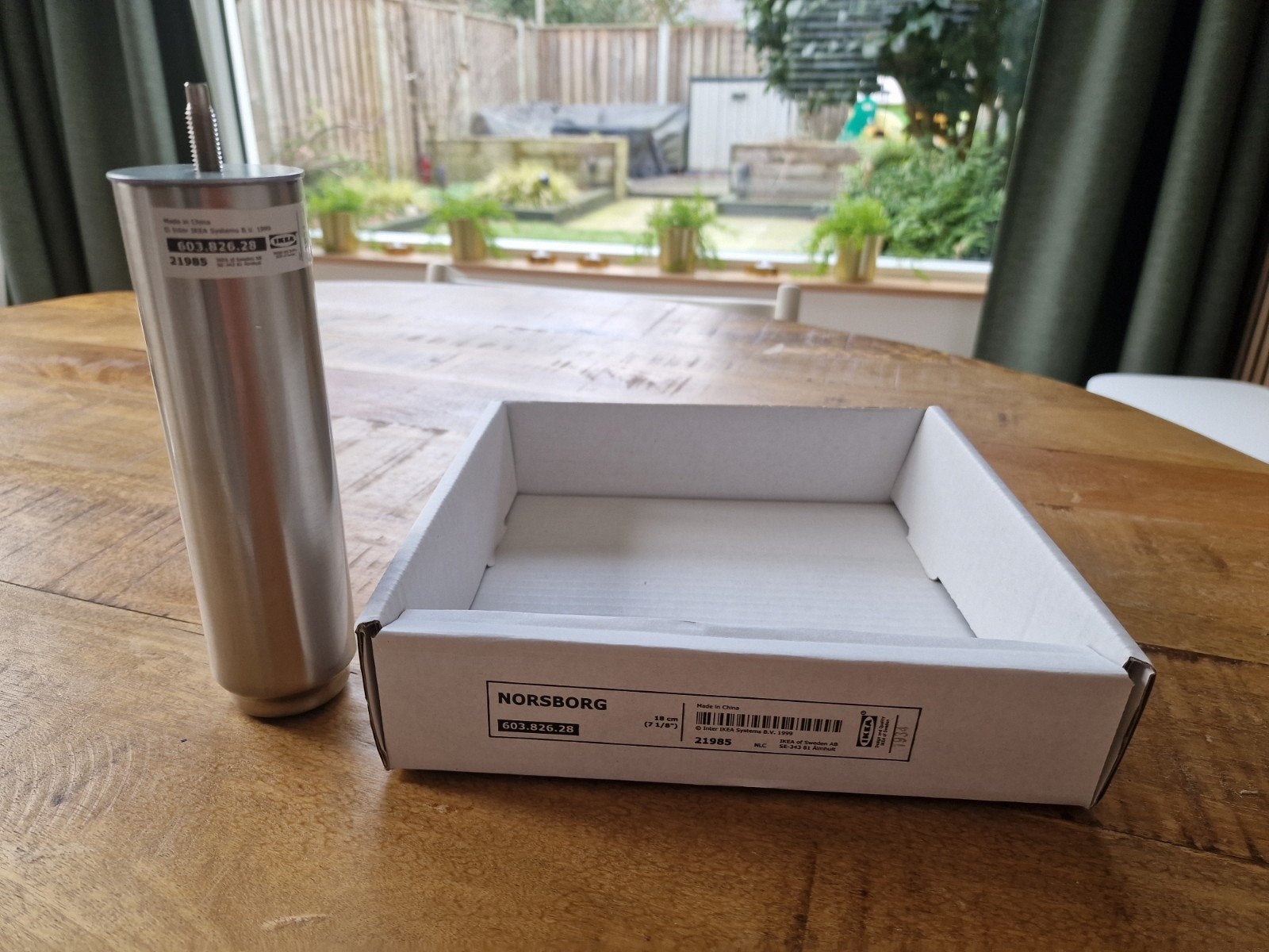 IKEA NORSBORG Tafelpoot - Zo goed als nieuw, Tafelpoot, Minder dan 50 cm, Rond, Minder dan 50 cm