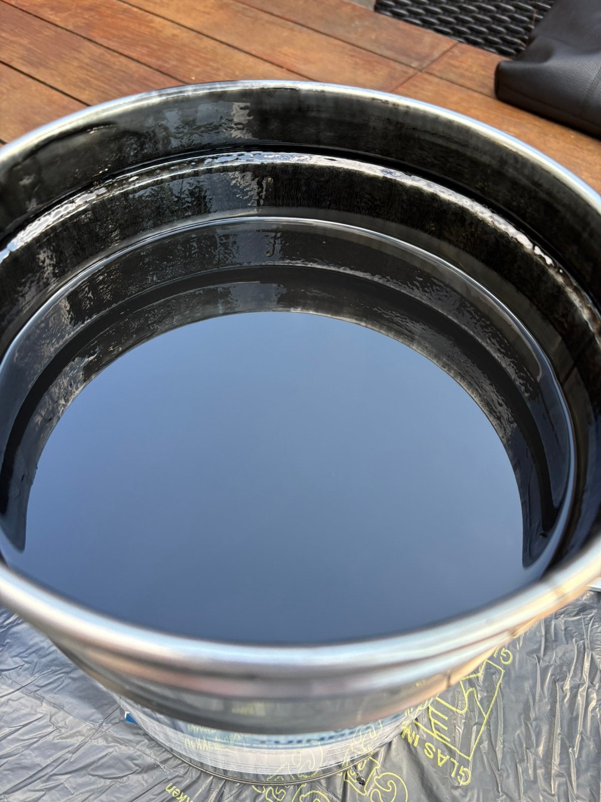 Zwarte beits transparant, 150 liter of meer, Ophalen, Zo goed als nieuw, Hout