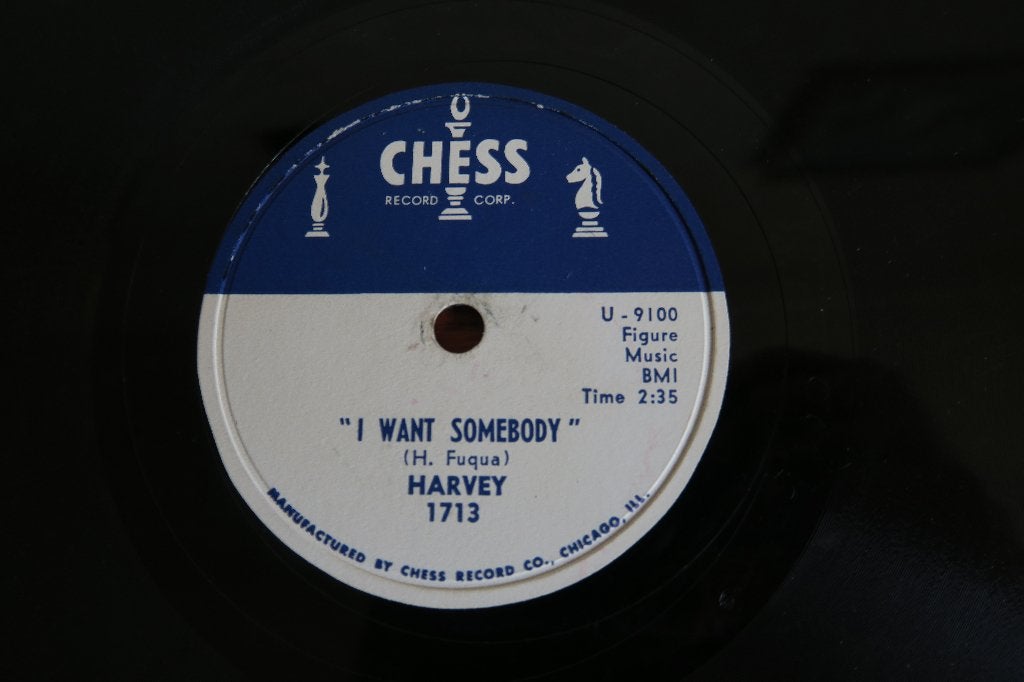 Harvey Fuqua I Want Somebody 78rpm 78 toeren jukebox hits, Gebruikt, 10 inch, Ophalen of Verzenden, R&B