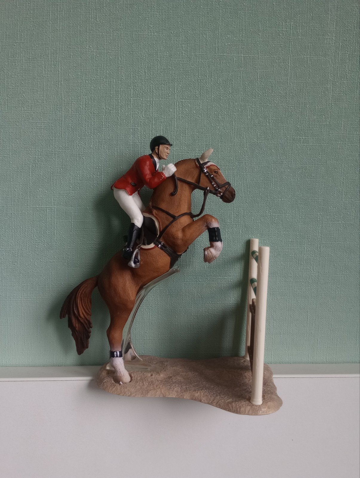 Schleich Springset 42026, Ophalen of Verzenden, Zo goed als nieuw, Paard, Beeldje of Figuurtje