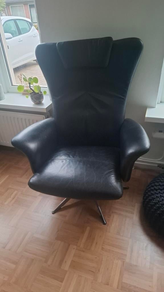 Fauteuil, Ophalen, Gebruikt, Leer, 50 tot 75 cm