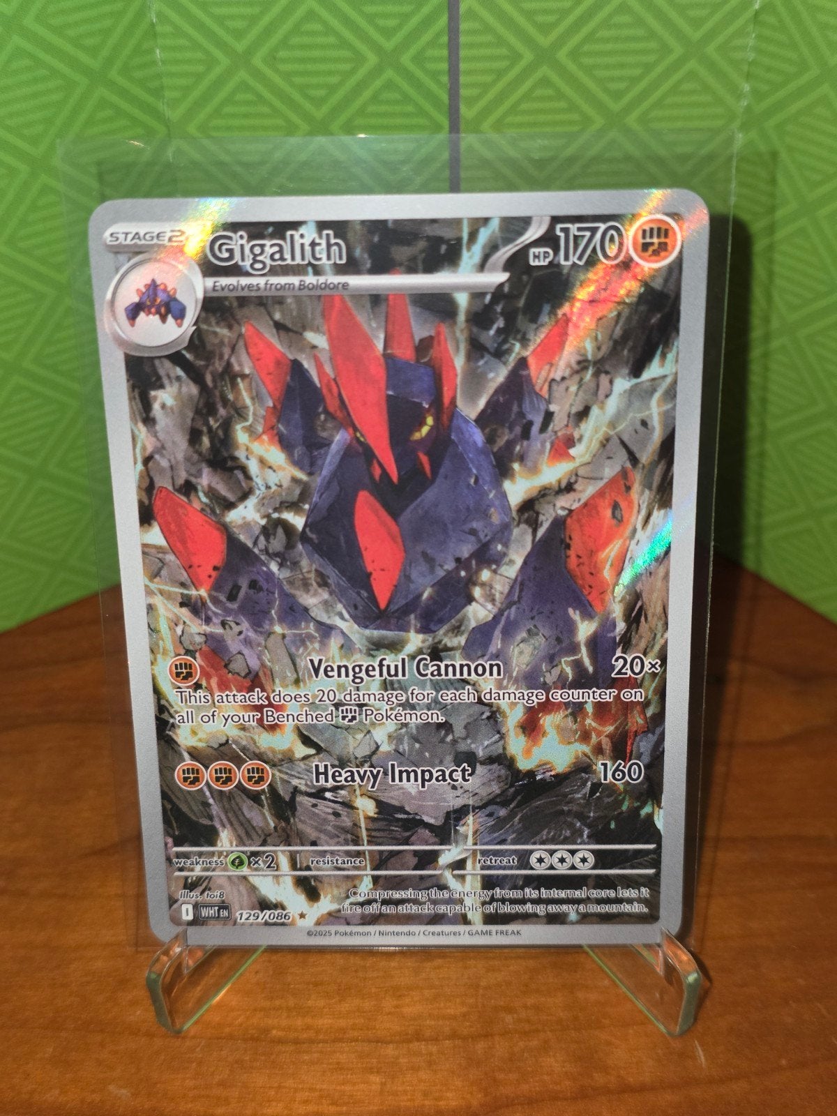 Gigalith 129 Pokemon White Flare WHT, Ophalen of Verzenden, Zo goed als nieuw, Losse kaart