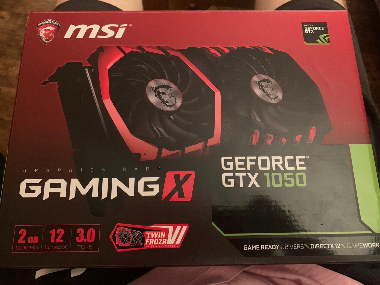 MSI GeForce GTX 1050 Gaming X 2GB GDDR5 Videokaart, Ophalen, PCI-Express 3, HDMI, Nvidia