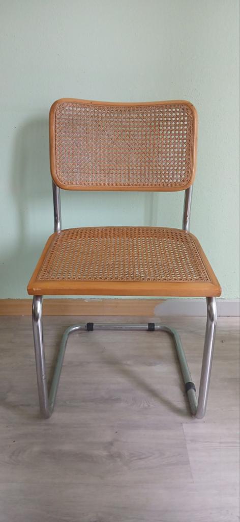 Vintage webbing eetkamerstoel, Antiek en Kunst, Antiek | Meubels | Stoelen en Banken, Ophalen