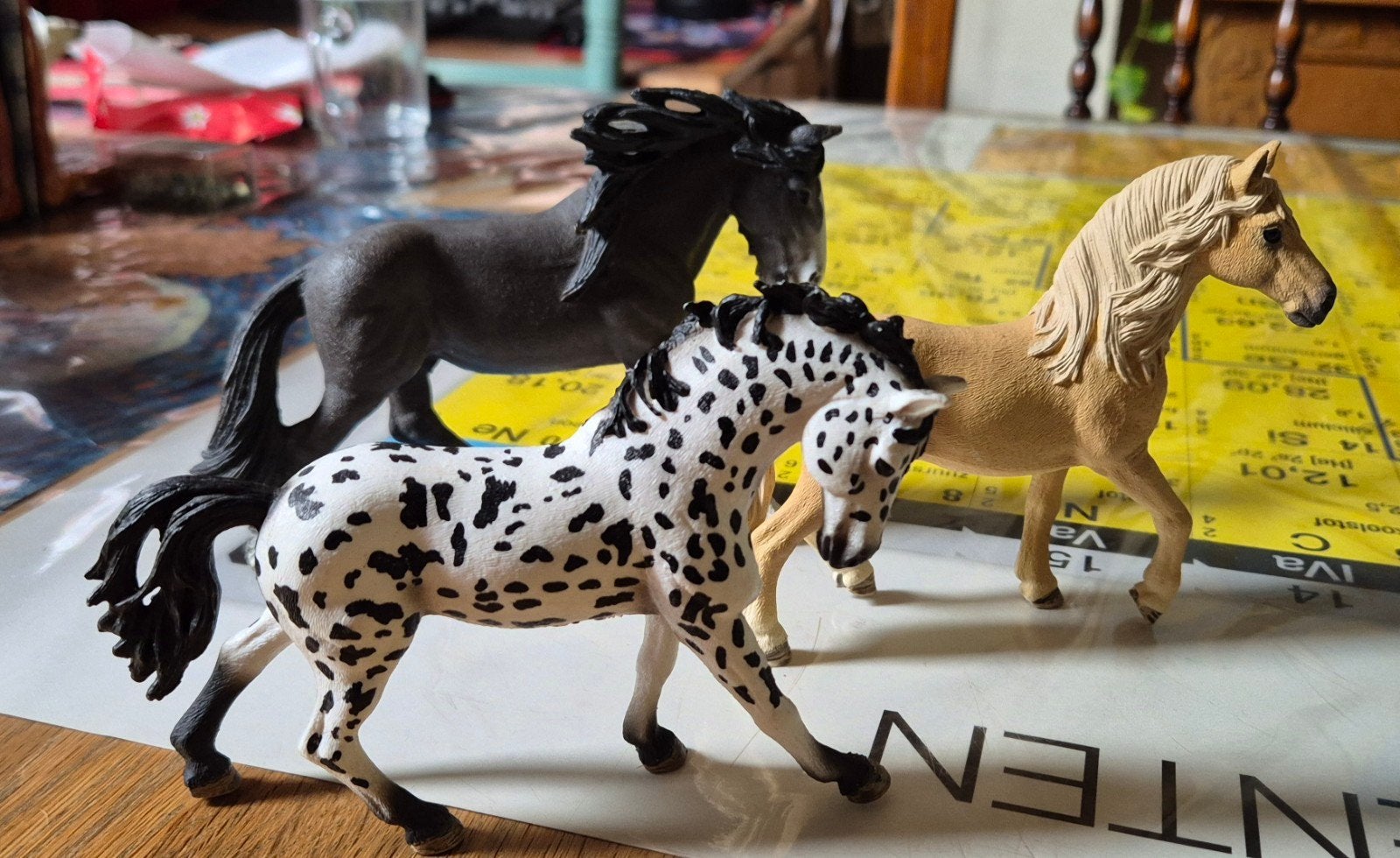 Schleich paarden palomino appaloosa clydesdale werkpaard, Verzenden, Zo goed als nieuw, Paard, Beeldje of Figuurtje