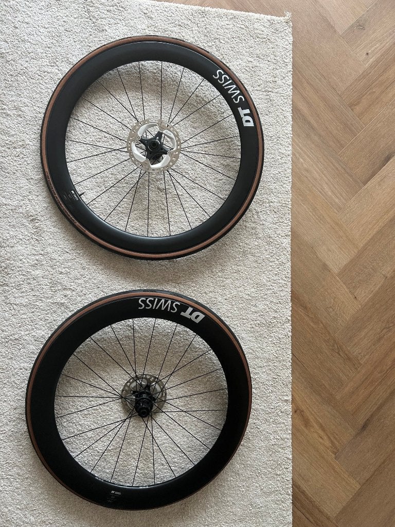 DT Swiss ARC 1600 Dicut (Front 50mm & Rear 64mm), Fietsen en Brommers, DT Swiss, Zo goed als nieuw, Racefiets, Carbon