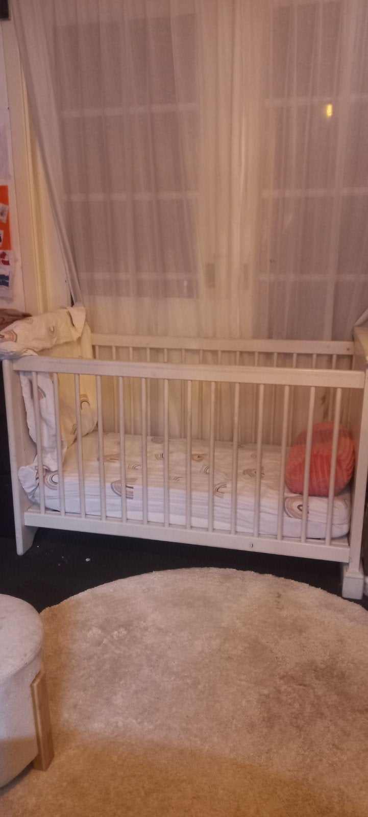 Ledikant Gratis! Met zo goed als nieuw matras, Ophalen, Gebruikt, Minder dan 140 cm, Minder dan 70 cm