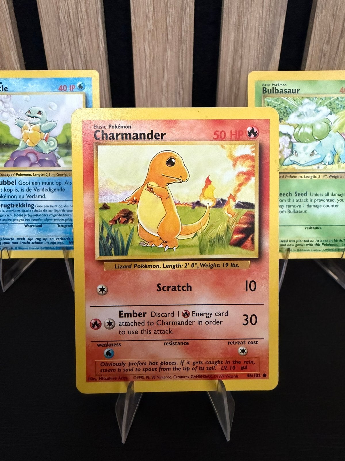 Charmander 46/102 (Base Set), Hobby en Vrije tijd, Verzamelkaartspellen | Pokémon, Ophalen of Verzenden, Zo goed als nieuw, Losse kaart