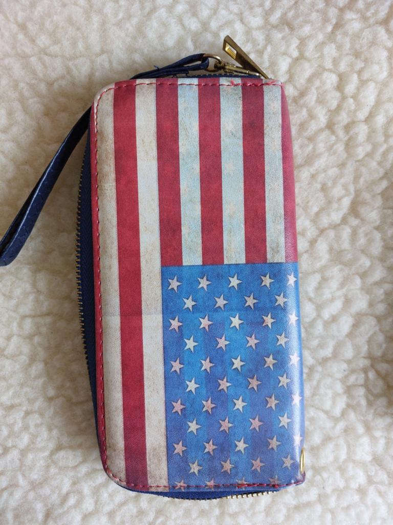 Amerikaanse portomonee, Sieraden, Tassen en Uiterlijk, Ophalen of Verzenden, Zo goed als nieuw, Overige kleuren, Overige merken