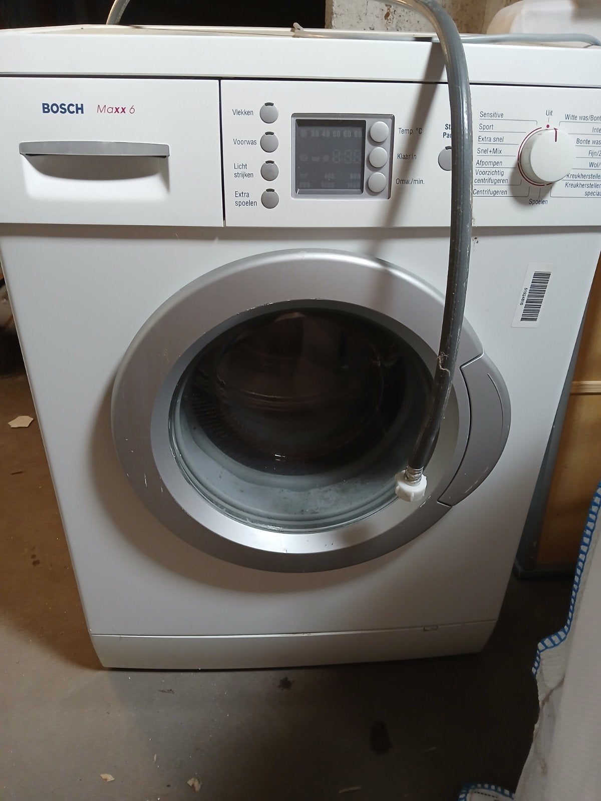 Wasmachine Bosch, Witgoed en Apparatuur, Wasmachines, Ophalen, Gebruikt, 1200 tot 1600 toeren, 85 tot 90 cm