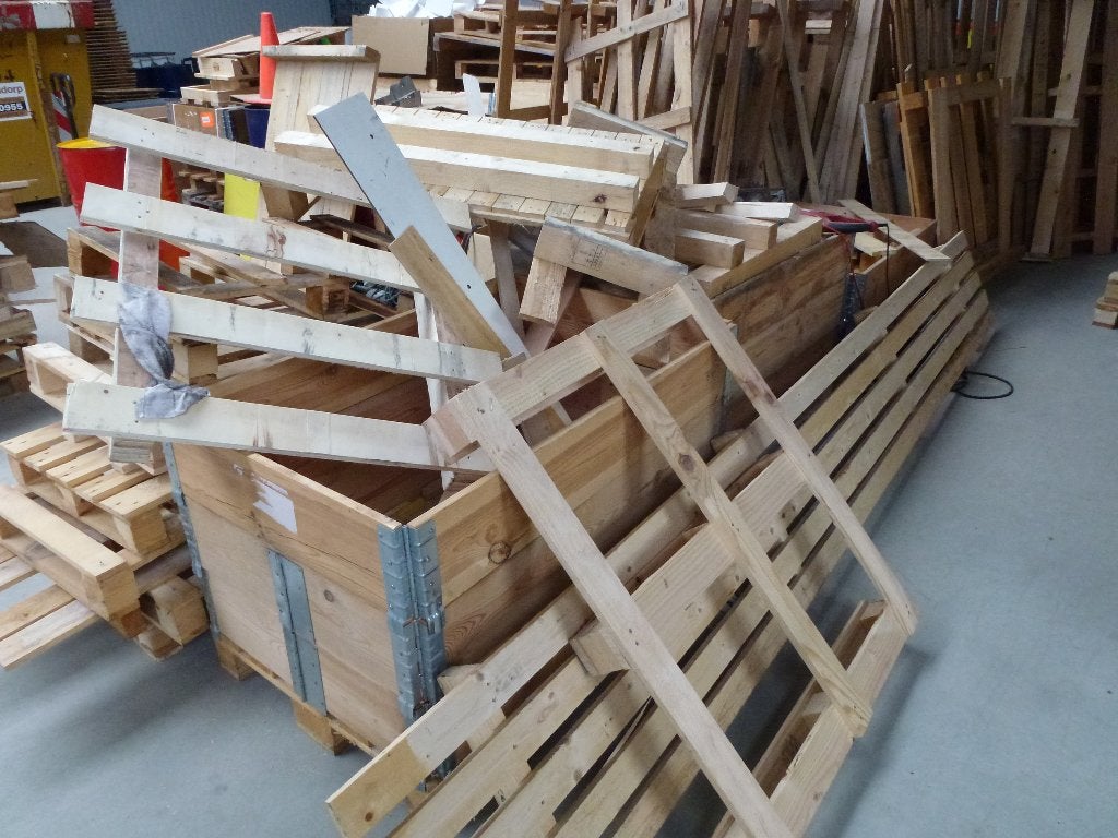 Pallethout, Minder dan 3 m³, Ophalen