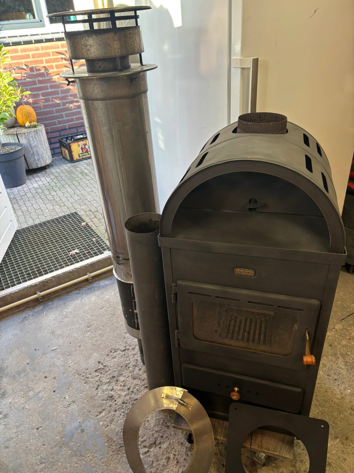 Houtkachel 9kw, Ophalen, Zo goed als nieuw, Hout, Houtkachel