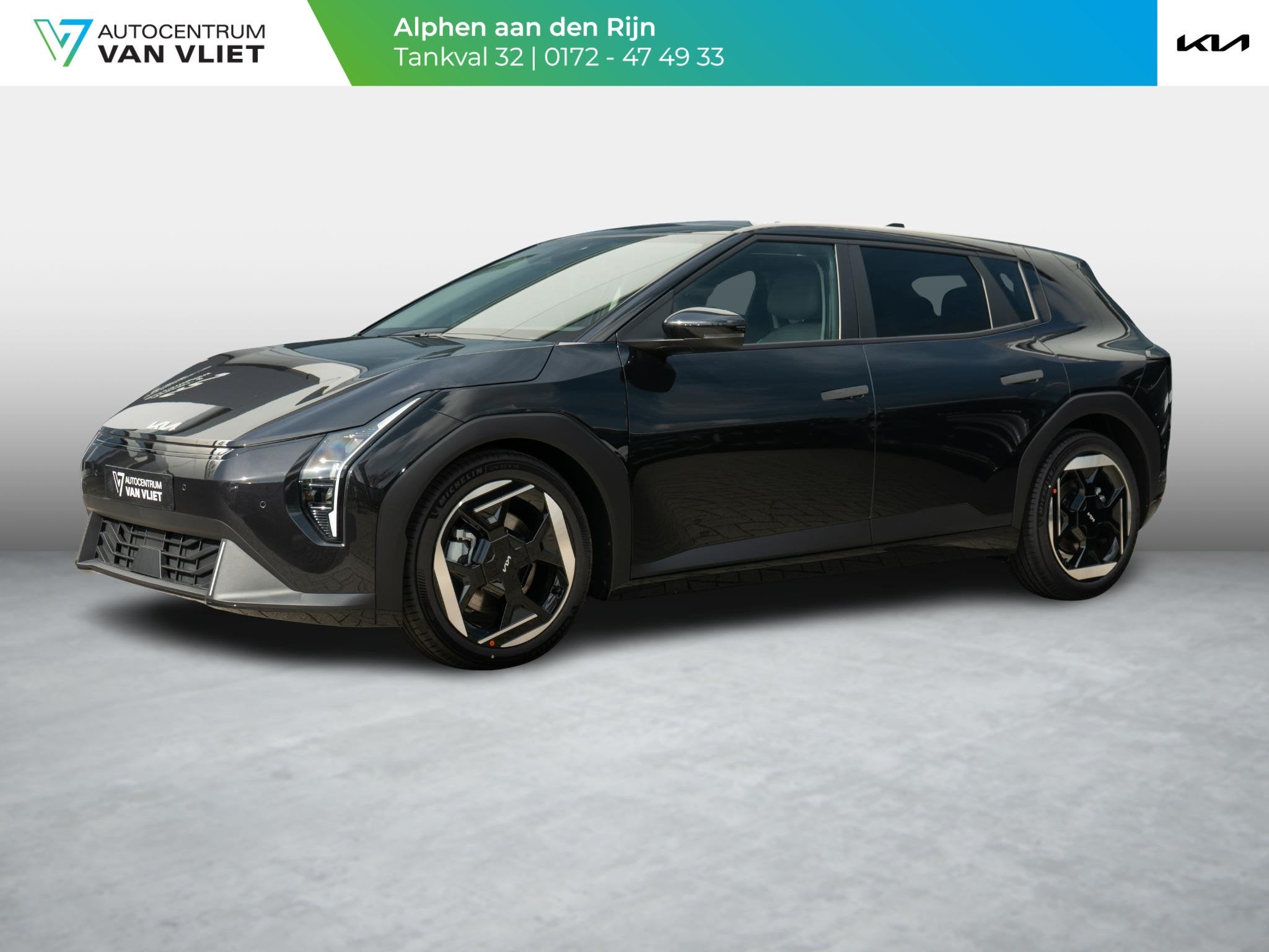 Kia EV4 Plus Advanced 81.4 kWh | Direct Leverbaar! | Panodak, Auto's, 81 kWh, 510 min, 594 km, Zwart