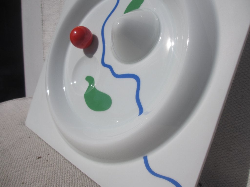 Rosenthal 1982 OBJECT Herbert Bayer nummer 590/1500, Antiek en Kunst, Handgemaakt, Meerkleurig, Wanddecoratie, Ophalen of Verzenden