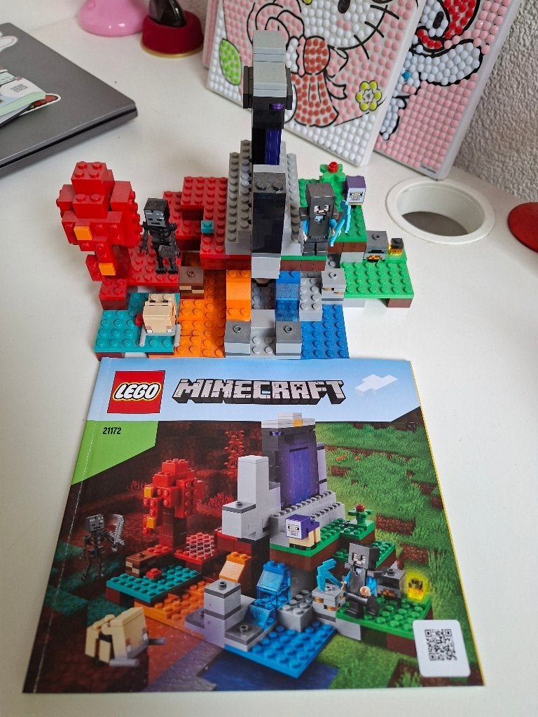 Lego minecraft 21172 het verwoeste portaal, Minecraft, Lego, Inclusief instructies, Ophalen of Verzenden