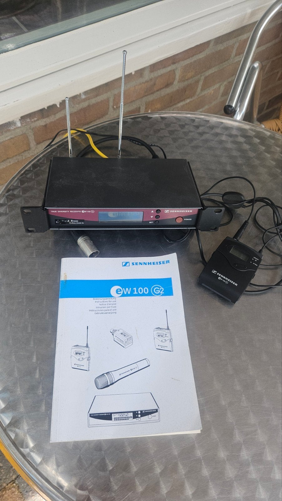 Sennheiser EW 100 G2 Draadloos Microfoonsysteem, Ophalen of Verzenden, Zo goed als nieuw, Zangmicrofoon, Draadloos