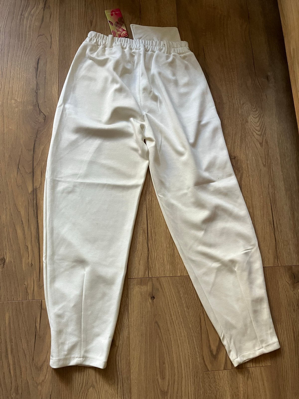 Witte broek van Carla Giannini, maat m, Ophalen, Nieuw, Wit, Lang