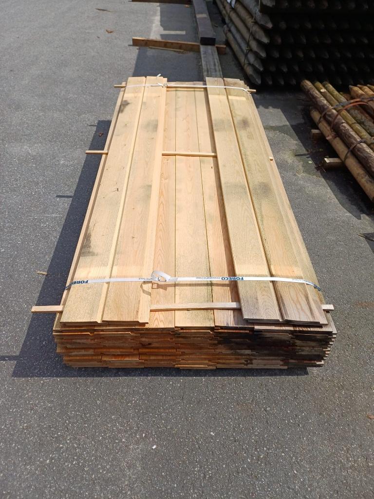 Profielplank halfhouts channelsiding 19x145mm nr. 726, Ophalen, Zo goed als nieuw, 180 tot 250 cm, Planken