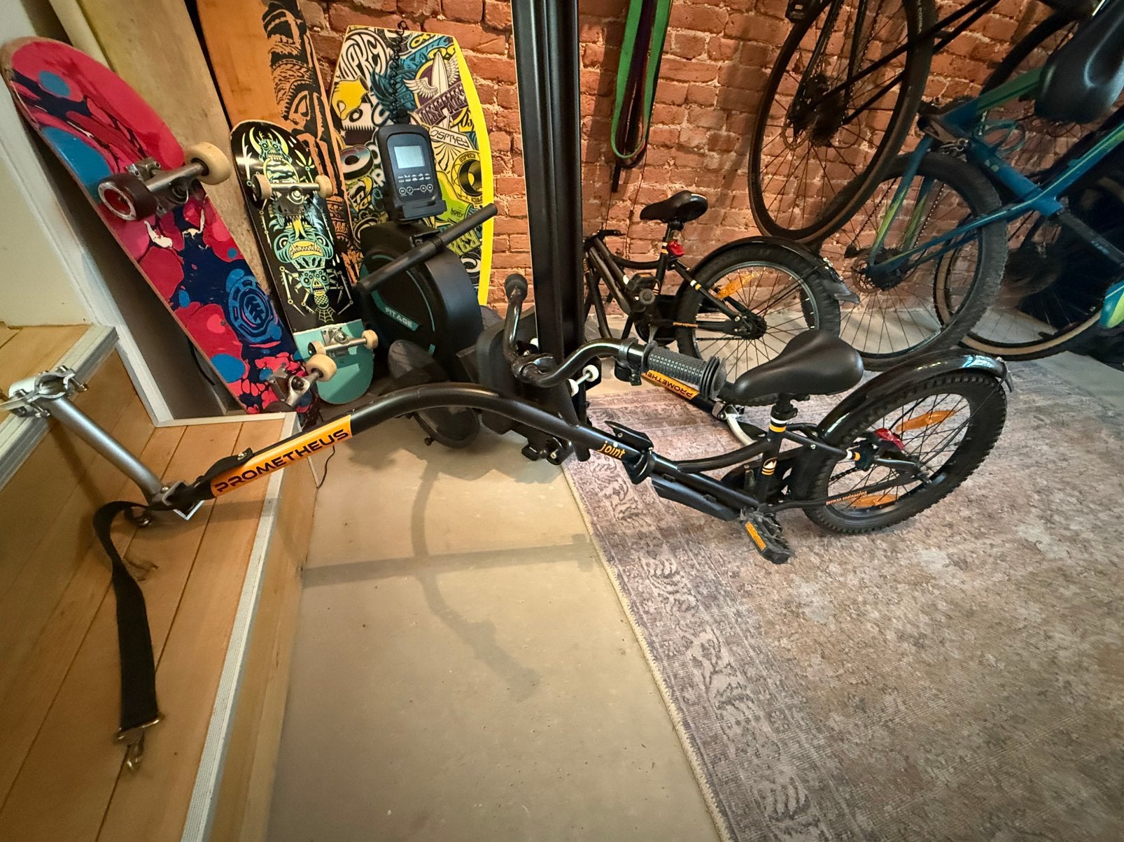 18 inch prometheus kindertandem fiets twee stuks te koop, Fietsen en Brommers, Fietsen | Tandems, Ophalen, Zo goed als nieuw, Minder dan 49 cm