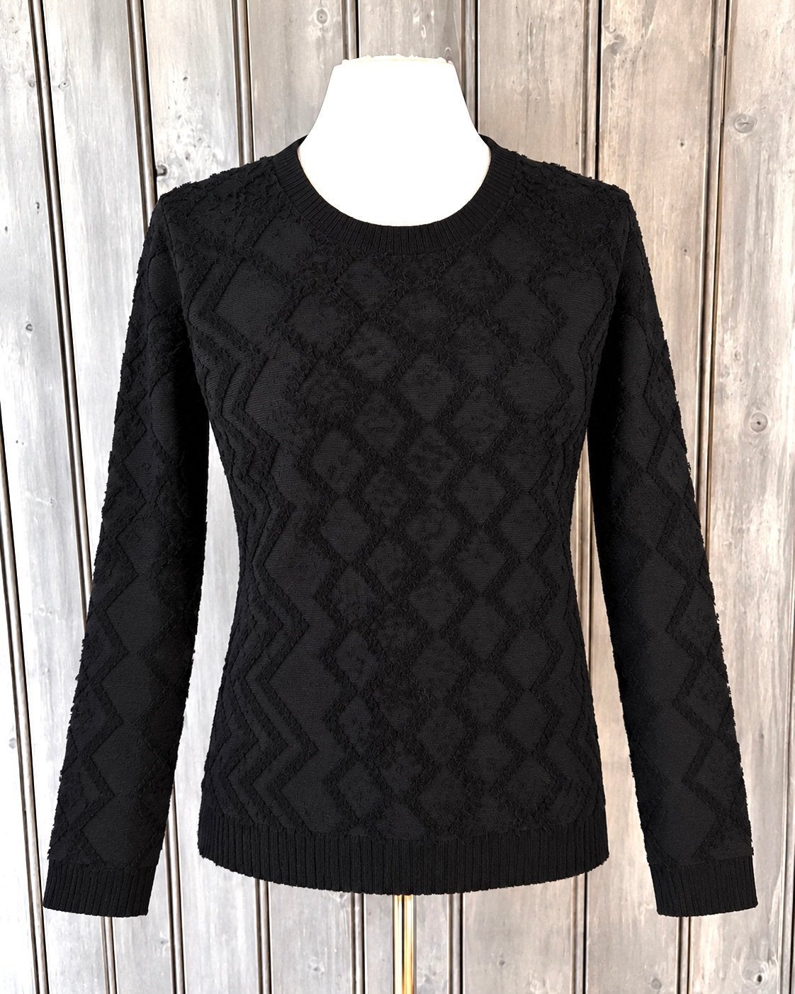 Mi Piace fluffy trui (geen travelstof) black maat: S of M, Verzenden, Nieuw, Maat 38/40 (M), Zwart
