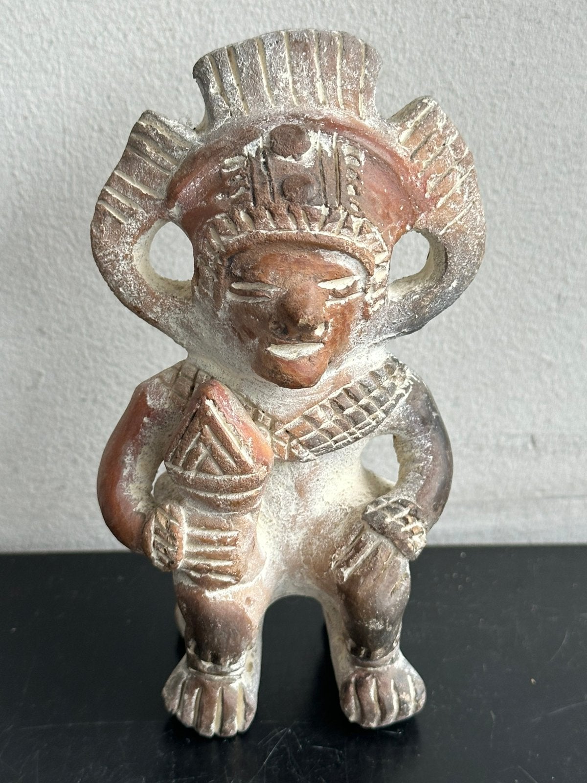 Peru inca aardewerk beeldje 12.5 cm, Ophalen of Verzenden