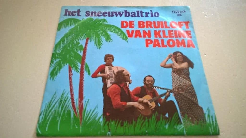 HET  SNEEUWBALTRIO     TELSTAR 24 95, Cd's en Dvd's, Vinyl | Nederlandstalig, 7 inch, Ophalen of Verzenden, Zo goed als nieuw