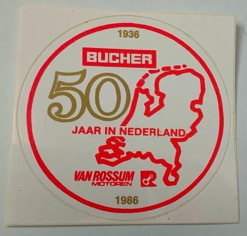 Sticker van Rossum Motoren, Ophalen of Verzenden, Zo goed als nieuw, Bedrijf of Vereniging