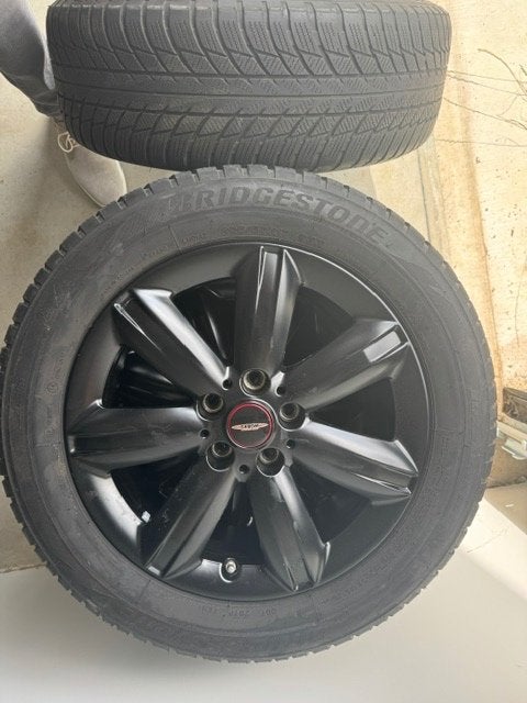 John Cooper Works velgen met winterbanden voor Mini, Ophalen, Gebruikt, Banden en Velgen, 17 inch