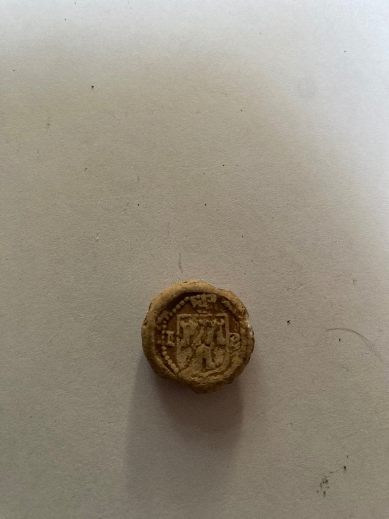 Bodemvondst loodje, Antiek en Kunst, Ophalen of Verzenden