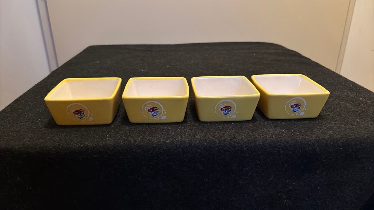 4 serveerbakjes van Lipton Ice Tea, Huis en Inrichting, Ophalen of Verzenden, Zo goed als nieuw, Overige stijlen, Overige typen