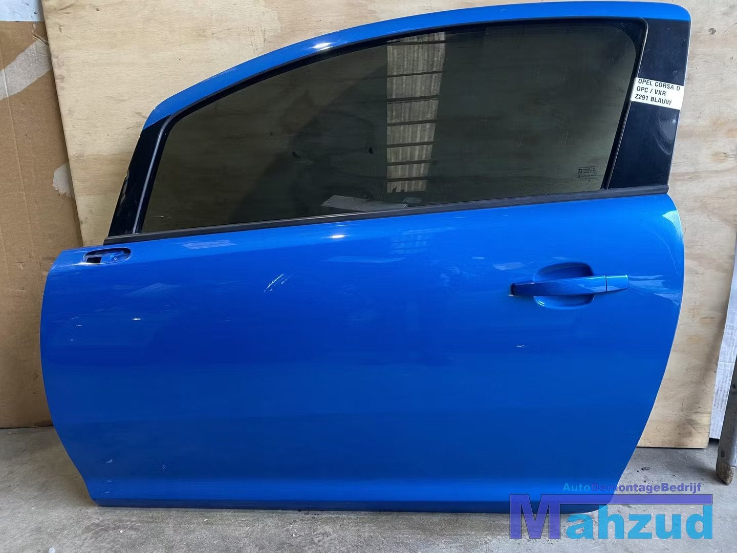 OPEL CORSA D BLAUW Z291 Linker links deur portier 2006-2015, Auto-onderdelen, Gebruikt, Deur, Opel Automobile GmbH, Ophalen of Verzenden